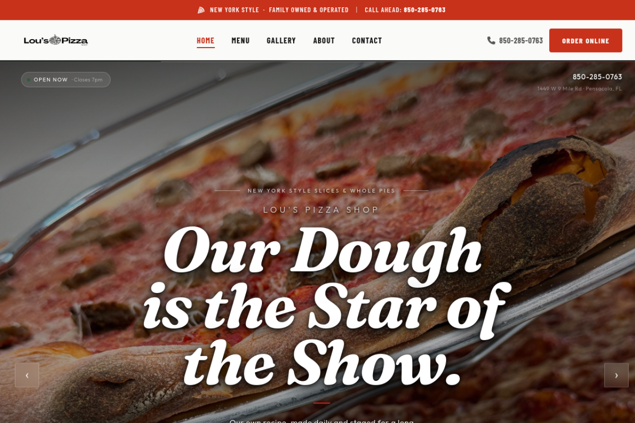 Lou's Pizza Shop